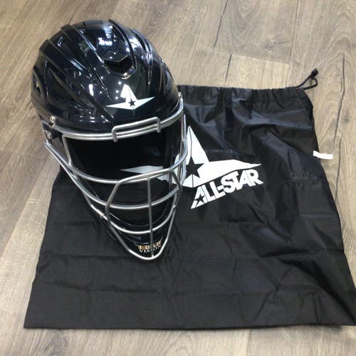 All Star MVP2510 Navy Blue Youth Catcher's Mask Size 6 1/4-7(Gently Used)