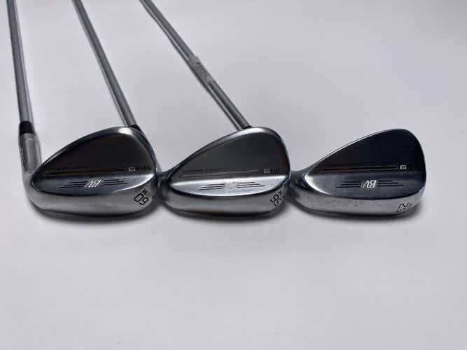 Titleist Vokey SM9 Tour Chrome Wedge Set 52* 8 56* 8 60* 8 Wedge Steel Mens RH