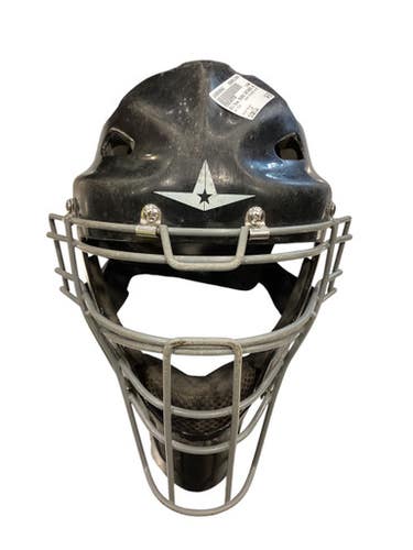 Used All Star BLACK CATCHERS HELMET Catchers Helmet w/Mask Black LG 11884-S000049940