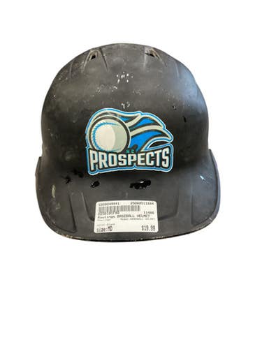Used Rawlings BASEBALL HELMET Batting Helmet No Mask Black MD 11884-S000049941