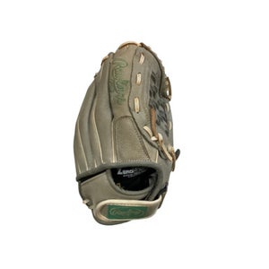 Used Rawlings SURE CATCH RH Throw Fastpitch Gloves Grey 11" 11884-S000049936