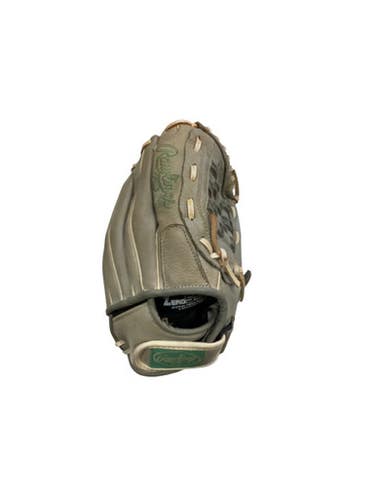 Used Rawlings SURE CATCH RH Throw Fastpitch Gloves Grey 11" 11884-S000049936