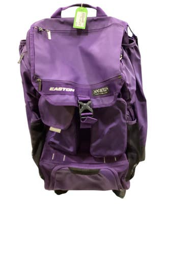 Used Easton PURPLE WHEELED BAG BB/SB Team Wheeled Bag Purple 11884-S000049919