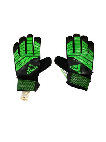 Used Adidas PREDATOR GOALIE GLOVES Soccer Goalie Gloves Green 7 11884-S000049887