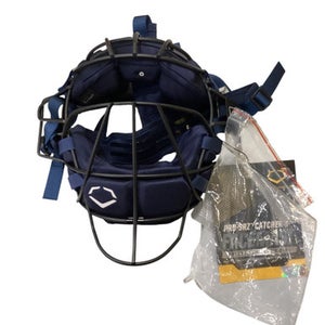 Used Evoshield PRO-SRZ CATCHERS FACEMASK Catchers Mask Navy Blue 11884-S000050008