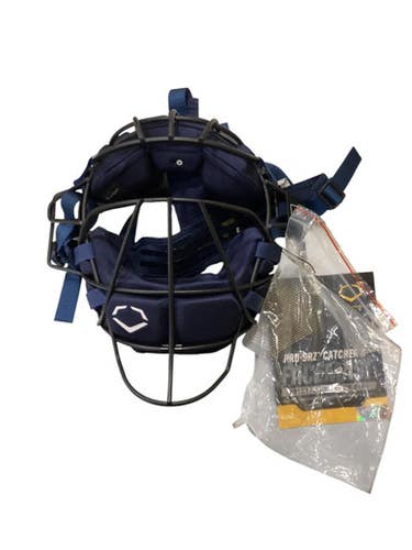 Used Evoshield PRO-SRZ CATCHERS FACEMASK Catchers Mask Navy Blue 11884-S000050008