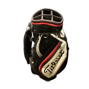 Used Titleist BLACK AND WHITE CART BAG Mens Cart Bag White/Black/Red 11884-S000049978
