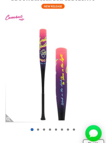 2025 Combat MFG Spec A1 Alloy BBCOR Certified Bat (-3) 31 oz 34" (New)