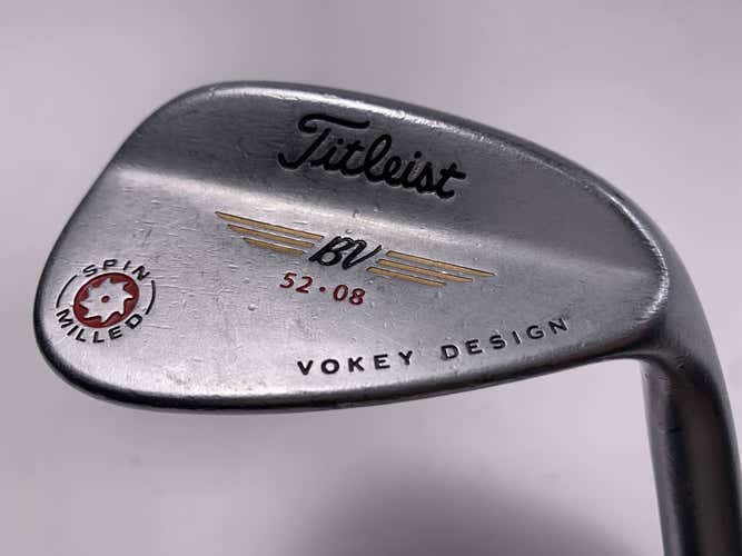 Titleist Vokey Spin Milled Chrome 2009 Gap Wedge GW 52* 8 DG Wedge RH