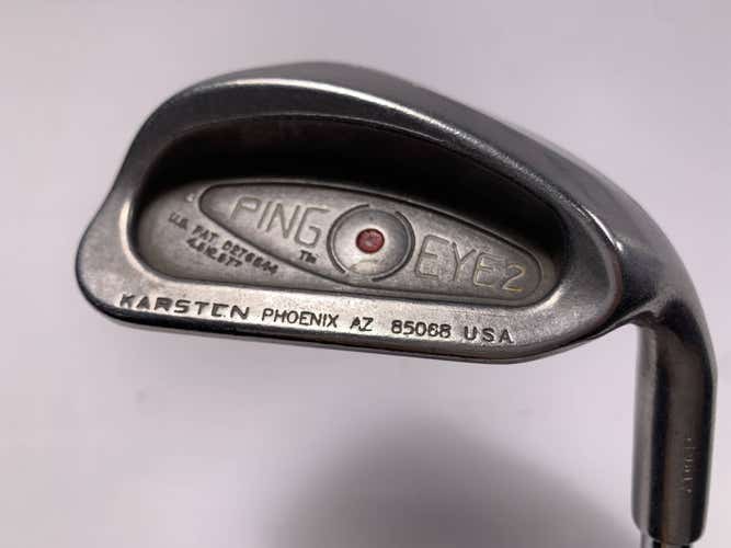 Ping Eye 2 Pitching Wedge PW Red Dot 1* Flat Karsten ZZ-Lite Stiff Steel Mens RH