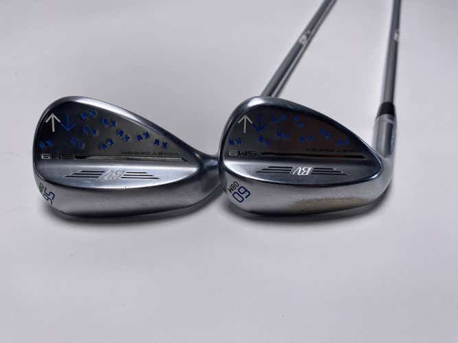 Titleist Vokey SM9 Tour Chrome Wedge Set 56* 8 60* 8 NS Pro Modus 3 Mens LH