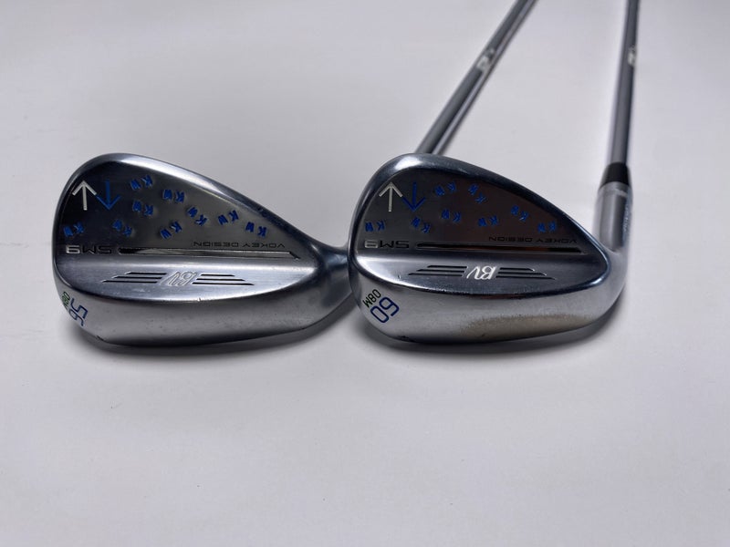 Titleist Vokey SM9 Tour Chrome Wedge Set 56* 8 60* 8 NS Pro Modus 3 Mens LH