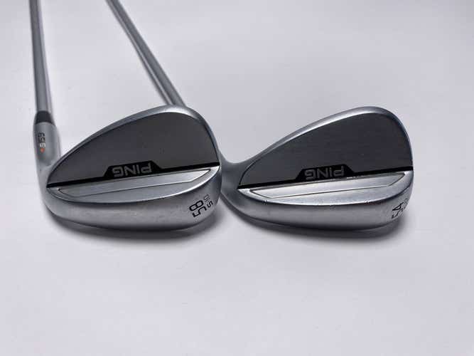 Ping s159 Chrome Wedge Set 54* 12 58* 10 Orange Dot 2* Flat NS Modus 3 Mens RH