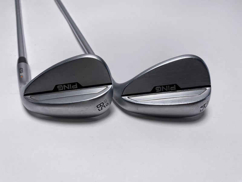 Ping s159 Chrome Wedge Set 54* 12 58* 10 Orange Dot 2* Flat NS Modus 3 Mens RH