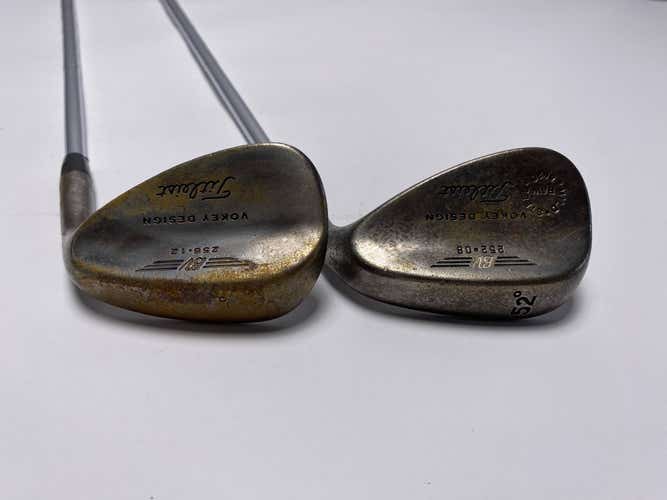 Titleist Vokey Spin Milled Wedge RAW Set 52* 8 56* 12 True Temper DG Mens RH