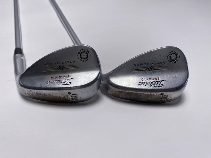 Titleist Vokey Spin Milled Wedge Set 56* 10 60* 8 True Temper DG Mens RH
