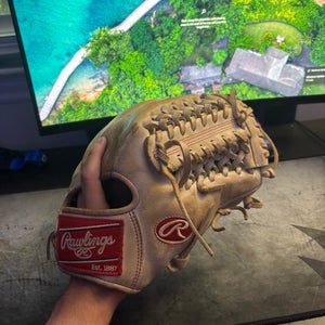 Tan/Brown Rawlings Heart of the Hide Glove 11.75"