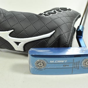 Mizuno M.Craft OMOI Type 1 Blue Ion 35" Putter RH Steel with Head Cover # 200776