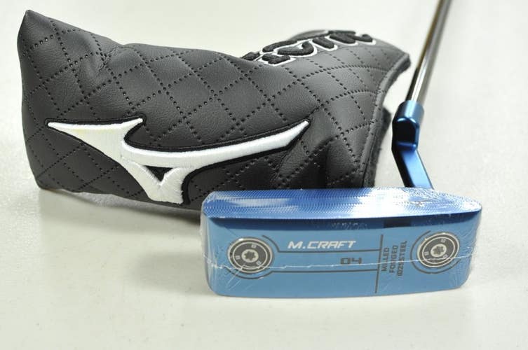 Mizuno M.Craft OMOI Type 1 Blue Ion 35" Putter RH Steel with Head Cover # 200776