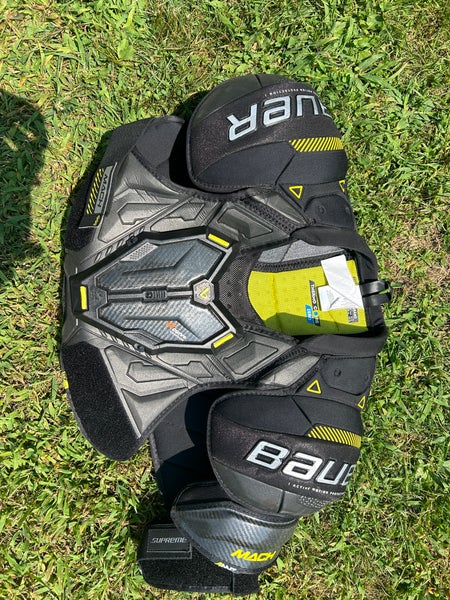 Used Senior Large Bauer Supreme Mach Shoulder Pads