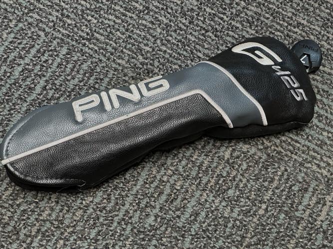 PING G425 Fairway Wood Cover Headcover Gray/Black w/ Changeable Number Tag