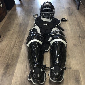 All Star Top Star Catcher's Set Age 12-16 15in Black Baseball Gear(Gently Used)