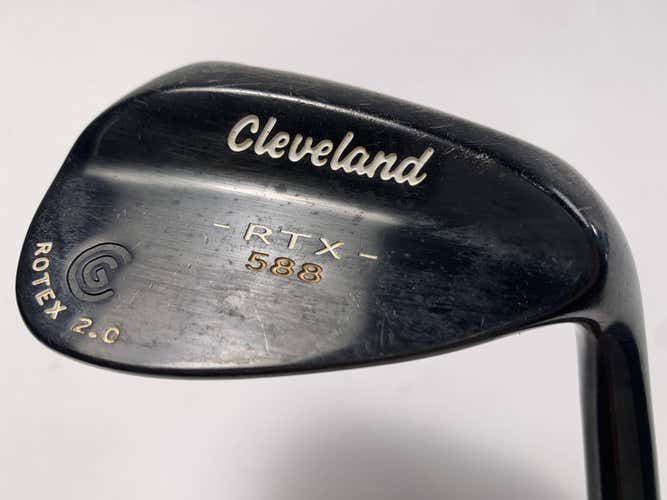 Cleveland 588 RTX 2.0 Black Satin Lob Wedge LW 60* 6 DG Wedge Steel Mens RH