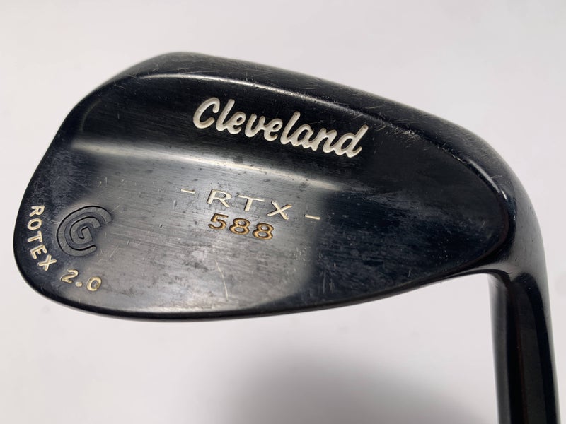 Cleveland 588 RTX 2.0 Black Satin Lob Wedge LW 60* 6 DG Wedge Steel Mens RH