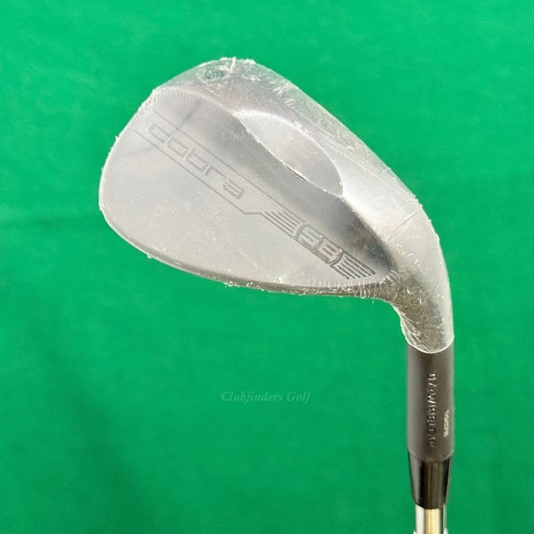 NEW Cobra SnakeBite Black WideLow 56-7 56 Sand Wedge KBS Hi-REV Steel Stiff