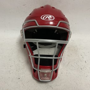 Used Rawlings CHVEL2-SR-REVB Catchers Helmet w/Mask Red L/XL 11855-S000189062