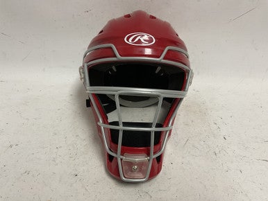 Used Rawlings CHVEL2-SR-REVB Catchers Helmet w/Mask Red L/XL 11855-S000189062