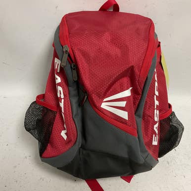 Used Easton GAME READY BB/SB Player Backpack Grey And Red 11855-S000189058