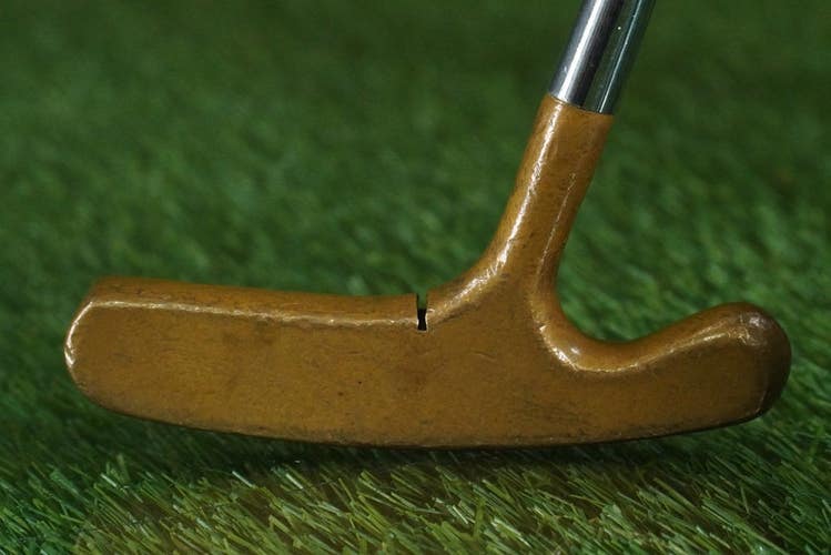 VINTAGE ACUSHNET BULLS EYE LIGHT BLADE PUTTER 35" STEEL GOLF PRIDE GRIP RH / LH
