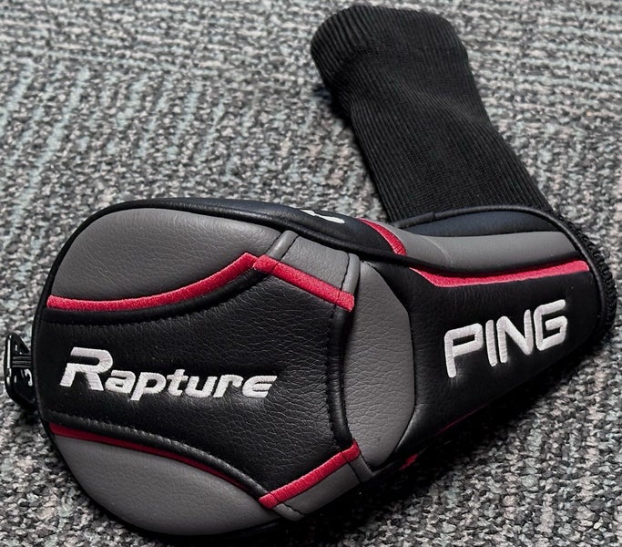 PING Rapture Fairway 3-Wood 3W Cover Headcover Black/Red MINT!