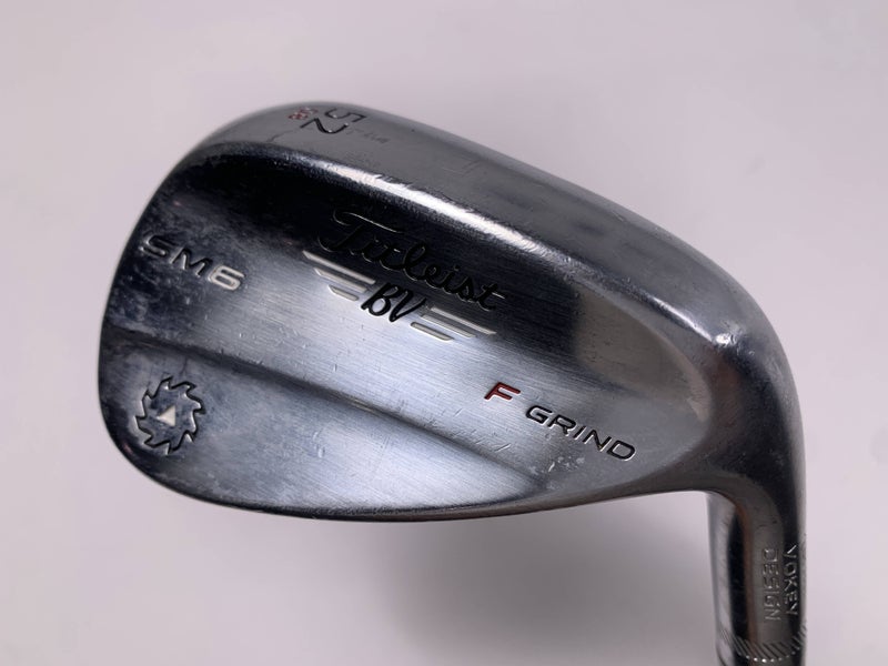 Titleist Vokey SM6 Tour Chrome Gap Wedge GW 52* 8 Bounce F-Grind Wedge RH