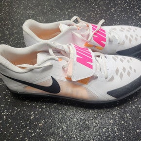 Used Nike Track & Field Cleats Adult White Senior 14 11849-S000030284