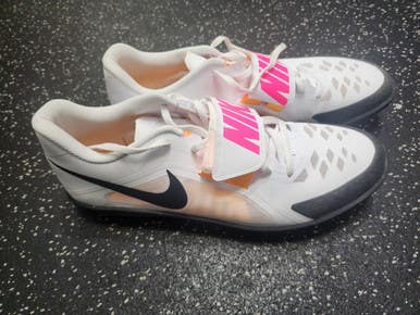 Used Nike Track & Field Cleats Adult White Senior 14 11849-S000030284