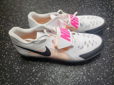 Used Nike Track & Field Cleats Adult White Senior 14 11849-S000030284