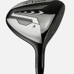 Lynx Golf Predator Fairway 3-Wood 3W 15* Graphite Stiff Flex w/ Headcover MINT!