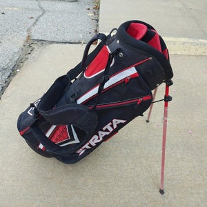 Callaway Strata Dual Golf Stand Stand Bag Black/Red/White