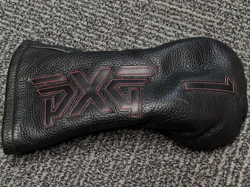 PXG Premium Leather Driver Headcover 1W Black/Red