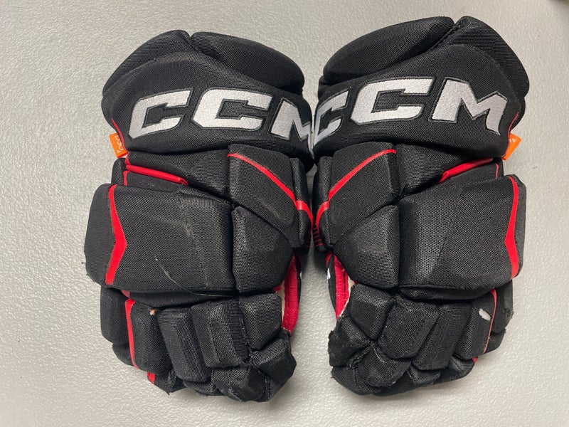 Black Senior CCM JetSpeed FT1 Gloves 13" Pro Stock (Used)
