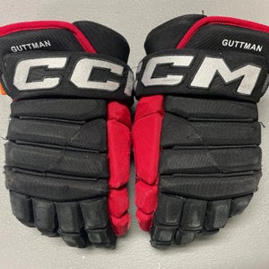 Black Senior CCM HG97 Gloves 14" Pro Stock BlackHawks(Used)