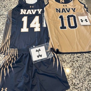 Under Armour Navy game lacrosse uniform womens & practice jersey NEW Naval academy M medium