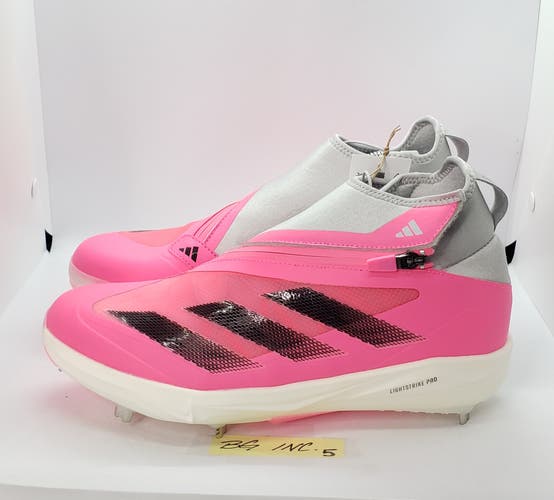 Adidas Adizero Impact+BSB Metal Baseball Cleats Men’s sz 8.5 Lucid Pink (IF8484)