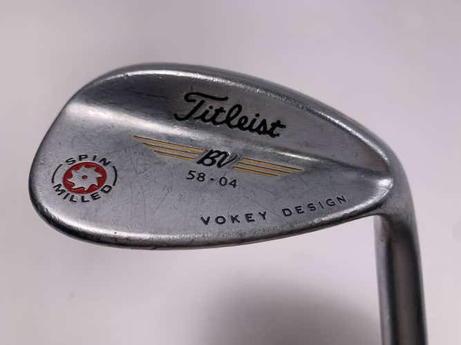 Titleist Vokey Spin Milled Chrome 2009 Lob Wedge LW 58* 4 Bounce Wedge RH