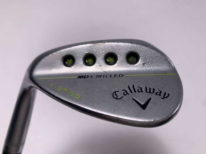 Callaway MD3 Milled Chrome C-Grind Lob Wedge LW 58* 8 DG S300 Stiff LH +1''