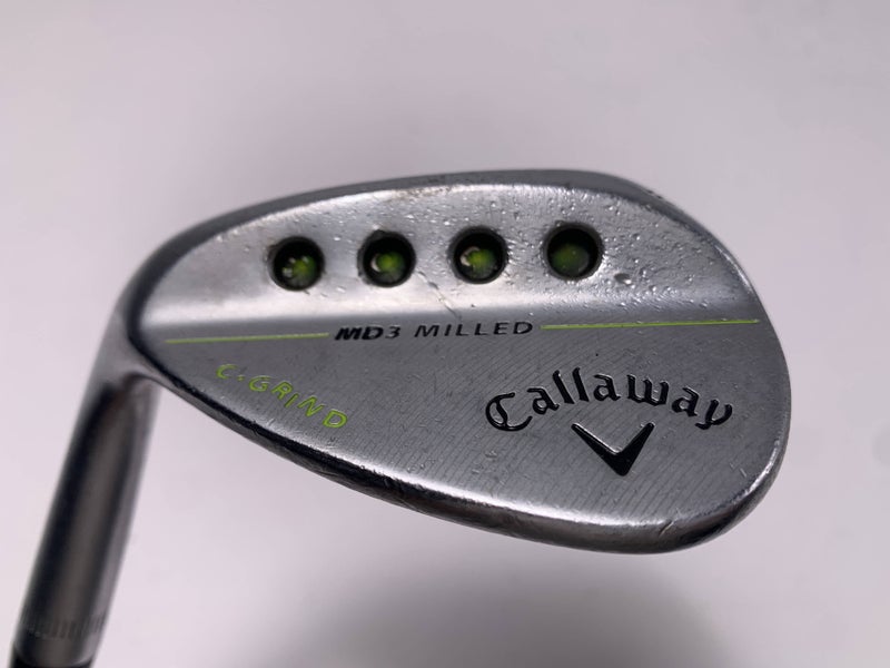 Callaway MD3 Milled Chrome C-Grind Lob Wedge LW 58* 8 DG S300 Stiff LH +1''