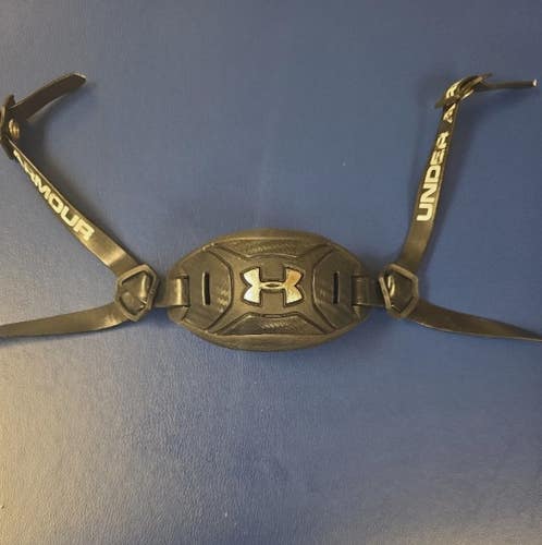 Under Armour Padded Inside, Protective Outside, Football Black Chin Strap, lightly used.