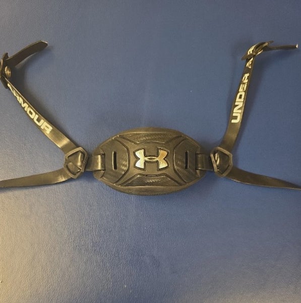Under Armour Padded Inside, Protective Outside, Football Black Chin Strap, lightly used.